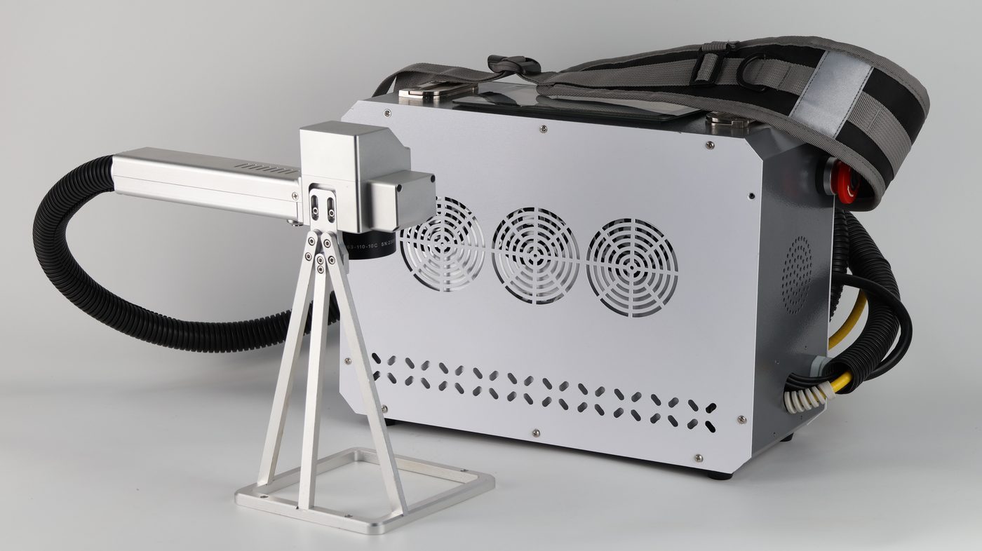 Portable backpack pulse laser cleaning system