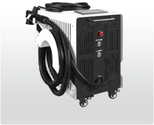 Pulsed Laser Cleaning Machine — Mobile trolley, air-cooled